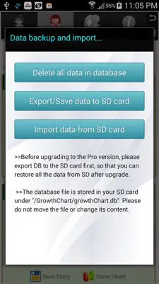 Growth Chart Trial android App screenshot 0