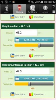 Growth Chart Trial android App screenshot 3